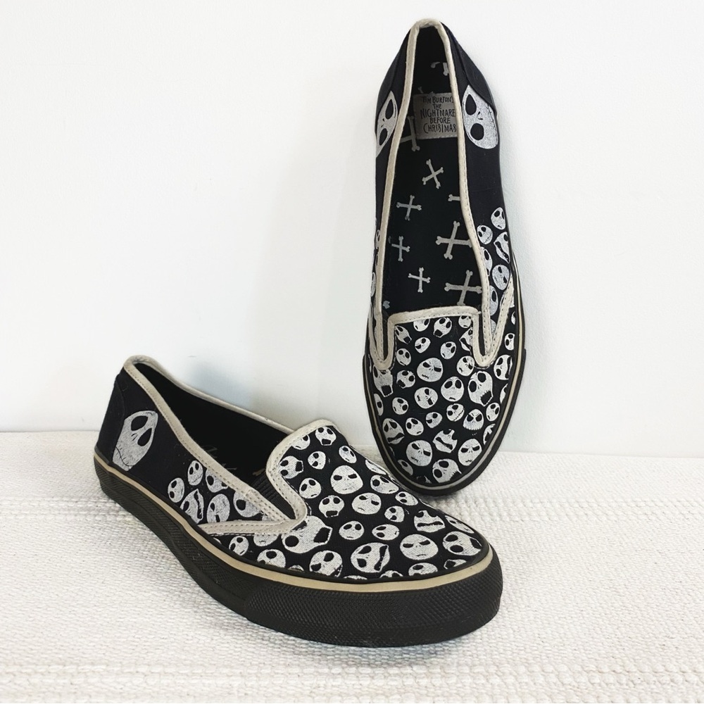 The Nightmare Before Christmas Jack Skellington Slip on Shoes Womens size 9